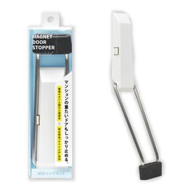 Magex MDZR-W Strong Magnetic Door Stopper, Zero Slide, Highly Functional Non-Slip Material, Entryway, White