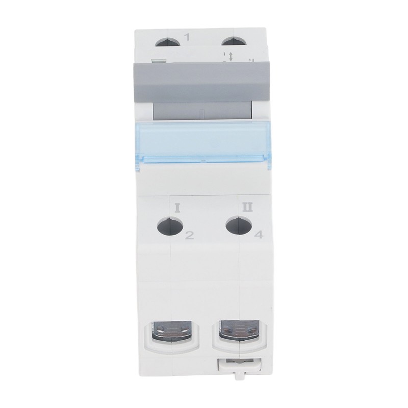 Dual Power Manual Transfer Switch DIN Rail Mounting Single Side