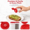 2Pcs Plastic Salt and Pepper Shakers Moisture Proof Spice Dispenser