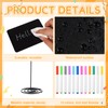 12 Set Mini Chalkboard Signs with Metal Stand and Water