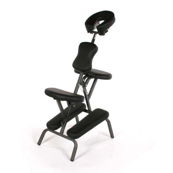 Salon Store Portable Massage Chair Foldable Tattoo Stool Salon Beauty Therapy Table Black