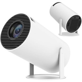 AILRINNI Mini Proyector 4K - Auto Keystone Correction Portátil Proyector, 200 ANSI Smart Proyector con WiFi6, BT5.0, Pantalla de 130 Pulgadas, Giro de 180 Grados, para Laptop/Teléfono/Game/Home Cinema