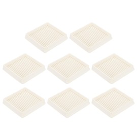 PATIKIL 3x3" Caster Cups, 8 Pcs Rubber Non-Slip Square Furniture Feet Anti-Slip Floor Stopper Pad Protector from Sliding for Chair Bed Couch Table, White