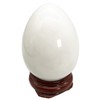 Fekuar Stone Egg Figurine, Polished Healing Crystal Easter Eggs Sphere