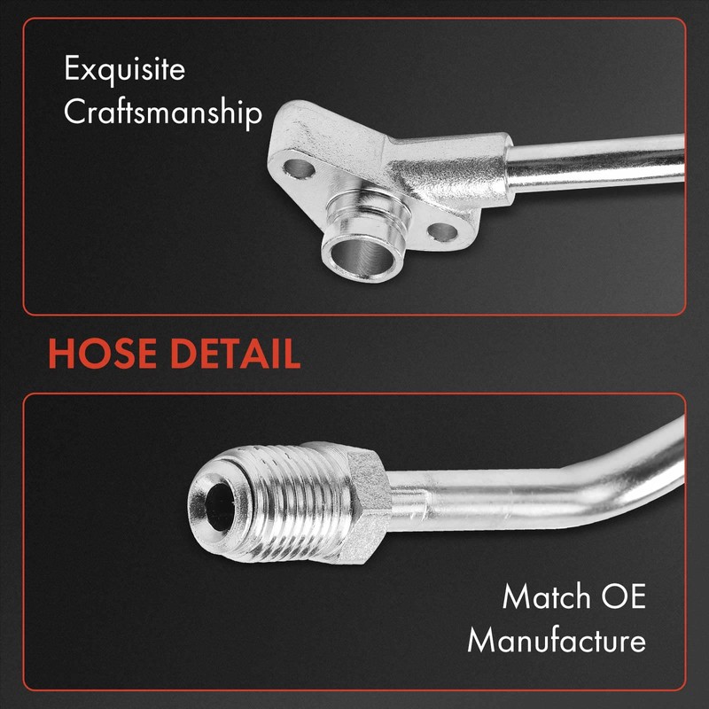 A-Premium Power Steering Pressure Hose Line Assembly Compatible with Honda