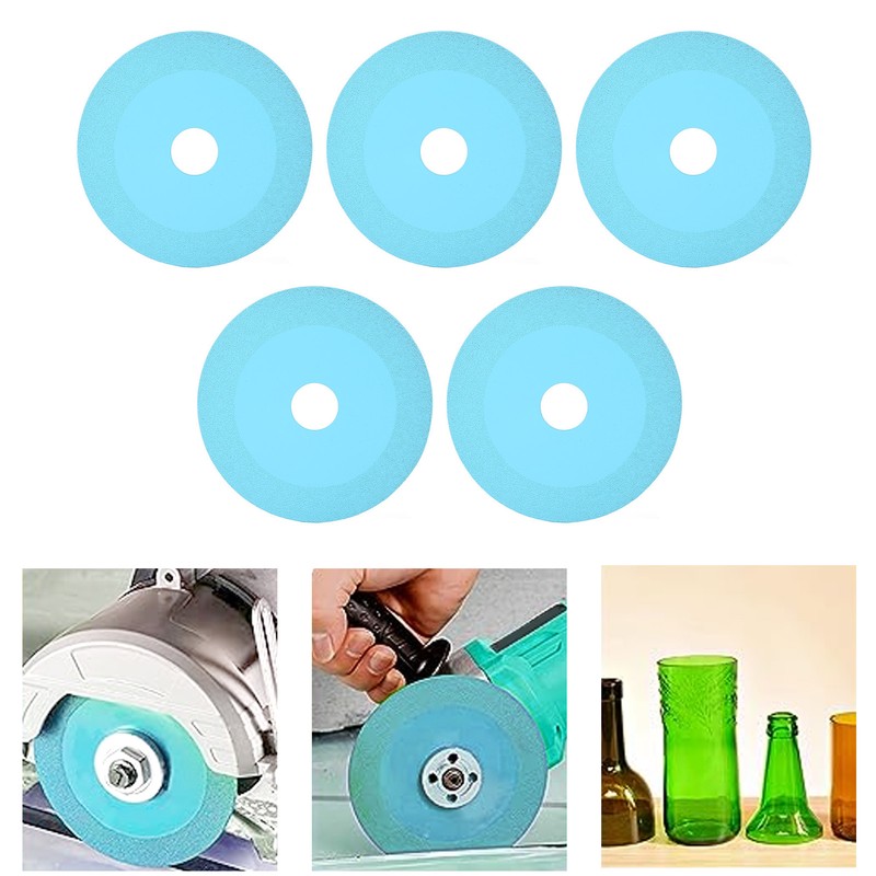 5Pcs 100mm 4 Inch Glass Cutting Disc Diamond Glass Cutting
