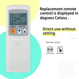 Replacement Remote Control for Mitsubishi Electric Mr Slim Air Conditioner PKA-A12HA4 PKA-A18HA4 PKA-A12GA PKA-A18GA PKA-A24FA PKA-A30FA PKA-A36FA PKA-A12GAL PKA-A18HA4 PKA-A12GA PKA-A18GA PKA-A24FA