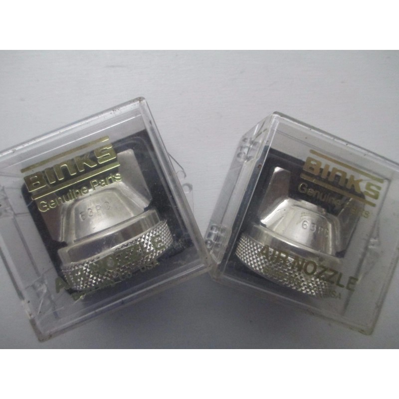 Binks 2 GENUINE BINKS 63 PC SPRAY GUN NOZZLE ,