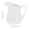 White Ceramic Creamer with Handle Coffee Milk Creamer Pitcher Serving