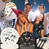 100 Pcs Black Bow Plates and Napkins Set for Conquette