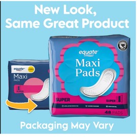Equate Maxi Pads, Super (48 Count)
