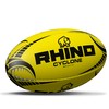 Rhino Cyclone Rugby Ball, Fluo Yellow, Size 4