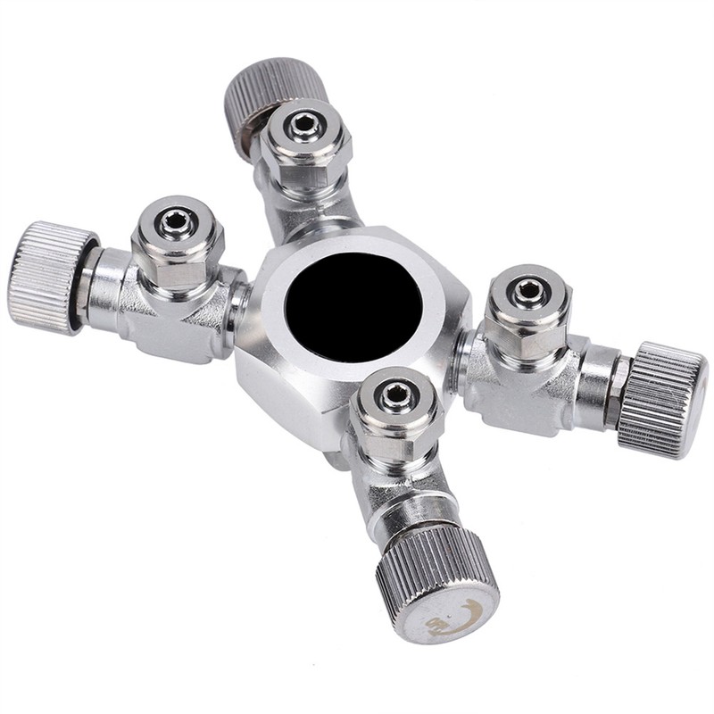 Multi Ways Distributor Aquarium Regulator CO2 Splitter Valve Fish Tank(4