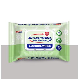 Freshnaps Germisept 75% Alcohol Advanced Hand Sanitizing Wipes | 50 Count per Pack x Pack of 3 = 150 Wipes