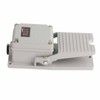 Foot Switch Nonslip Aluminum Shell Momentary Pedal Silver Contacts LT3