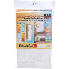 Meiwa Gravure Lace Curtain Beige 1 Piece / Approx. 39.4 x 55.1 inches (100 x 140 cm)