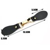 Black Leather Sew-On Coat Buckle Vintage Leather Toggle Buttons Sewing