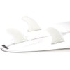 DORSAL Surfboard Fins Thruster 3 Set Future Compatible Medium White