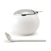 ZEROJAPAN Round container M with a spoon white BKK –
