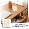 WOONEKY Thickened Glass Beauty Brush Storage Bucket Makeup Brush Holder