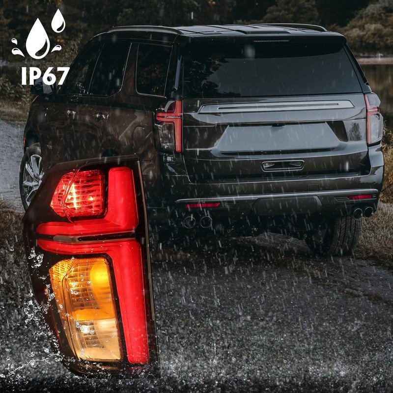 FIONE Tail Lights Compatible with Chevy Tahoe Suburban 2021 2022