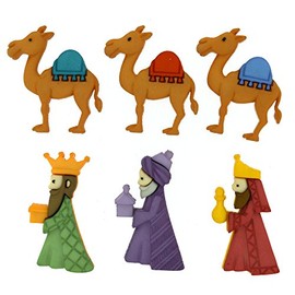 Dress It Up 8048 Buttons We Three Kings 0.75 inches