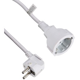 Vivanco,SKV 2 W,Schuko-Verlängerung AA82m, TÜVund GS geprüft,weiß