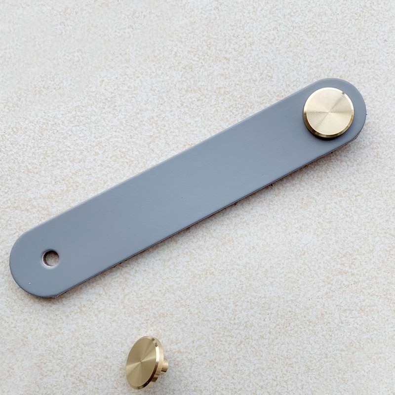 Leather Handles, Furniture, Pack of 4 Handmade Furniture Handles, Leather