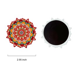 Mandala Bohemian Style 6pcs 2.95 Inch Magnets Refrigerator Locker Fridge for Whiteboard Magnet Decorative Accessories Decor