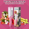 Vegetable Peeler with Storage Container – Round Shape Sharp Julienne