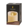 Luminara Scalloped Edge Flameless LED Candle, Ivory, 3" x 5",
