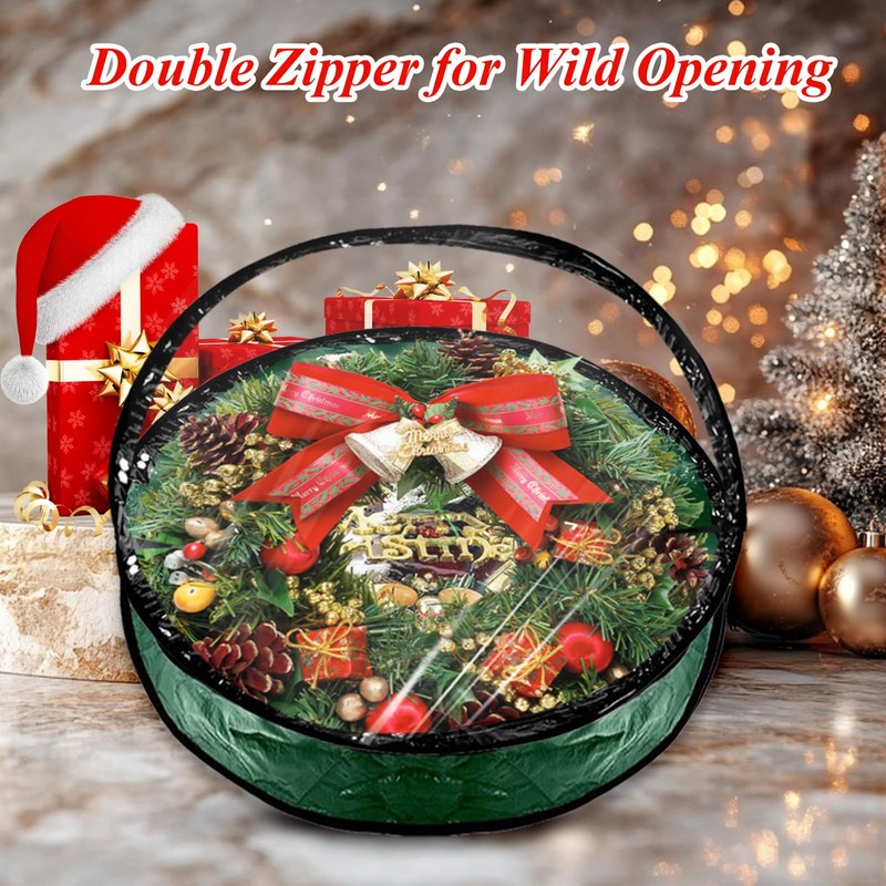 LDXDRU 6 Pack Wreath Storage Container, 30 Inch Wreath Storage