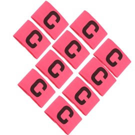Ejoyous Brazalete de Capitán de Fútbol, ​​10 Uds. Bandas de Brazo de Capitán C Clásicas, Pulsera de Banda de Capitán de Vendaje de Capitán Ajustable para Fútbol (400 ml Rosa con Bolsa de