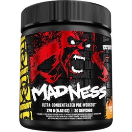 Mutant Madness Pre-Entreno Ultra Concentrado con Cafeína Naranja 285 g