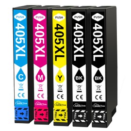 405XL Printer Cartridges 405 Cartridges for Epson Workforce Pro WF-3820DWF WF-4830DTWF - 3825DWF 4820DWF 4825DWF WF-7830DTWF WF-7835DTWF WF-7840DTWF Printers 5 Pack