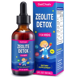 Gatchialv Zeolite Detox for Kids Liquid Drops - Contains Clinoptilolite Zeolite, Vitamin C、D3、B12, Magnesium, and Zinc