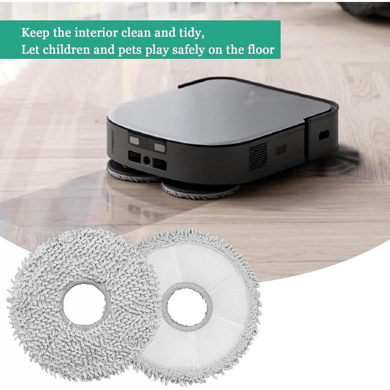 10 Pack Replacement Mop/Mopping Pads Compatible with Ecovacs Deebot X1/T10/T20/T30/T50