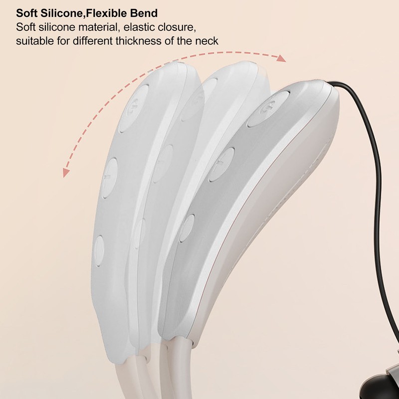 Portable Neck Massager Multifunction Electric Pulse Bluetooth Headset Relieve Fatigue