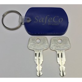 Boxlink Cleat Lock Keys for Ford Trucks Key Codes S01 - S20 SafeCo Brands 2-Keys & a Free SafeCo Key Ring (S02)