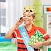 Xthrotsenk Birthday Crown Party Set - Prince Crown Hat, Sash,