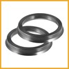 Partuto 72.6mm to 58.1mm Universal Car Hub Centric Rings Black