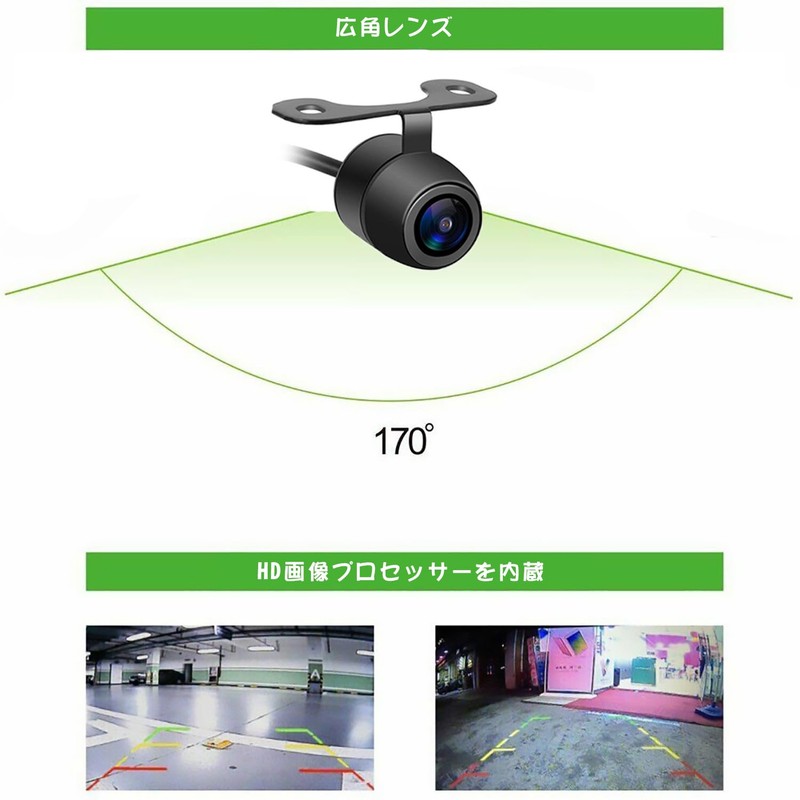 Tigwiss Rear Camera, Ultra Small CCD Sensor Nan, IP67, High
