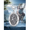 CELESTIA St Christopher Medal Necklace for Men Women Saint Christopher