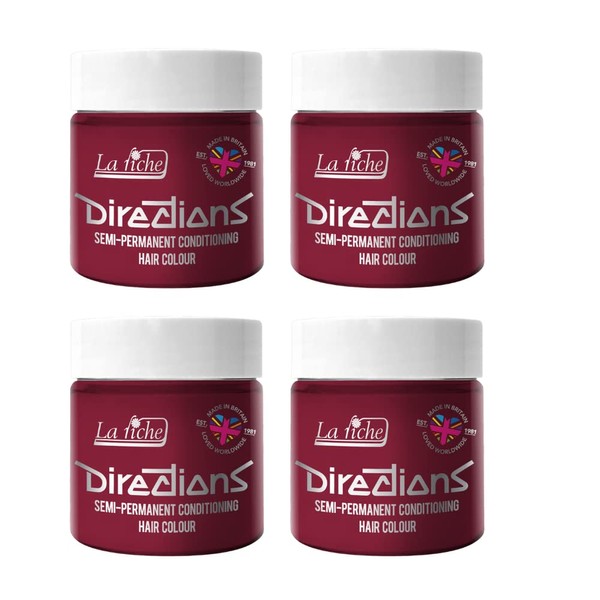 La Riche Directions Semi Permanent Hair Colour, Pack of 4