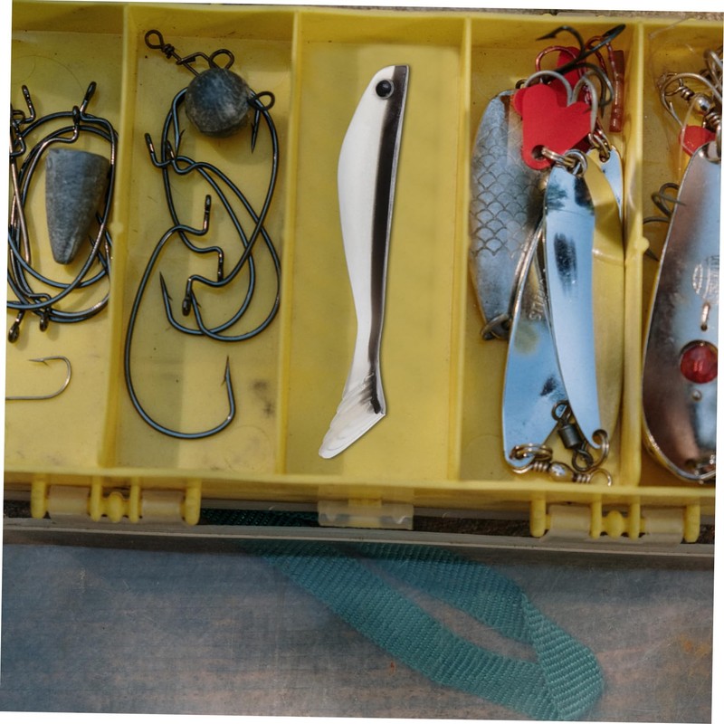 Kisangel 6pcs Double Back Artificial Fishing Lures Realistic Simulation Bait