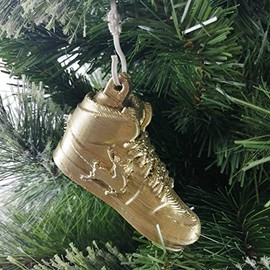 Jabtek Trainer Shoe Christmas Tree Bauble Decoration Ornament For Christmas Xmas Noel - Gold