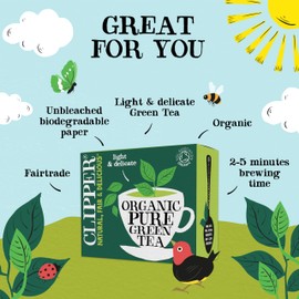 Clipper Pure Green 80 Teabags (Pack of 3, Total 240 Teabags)