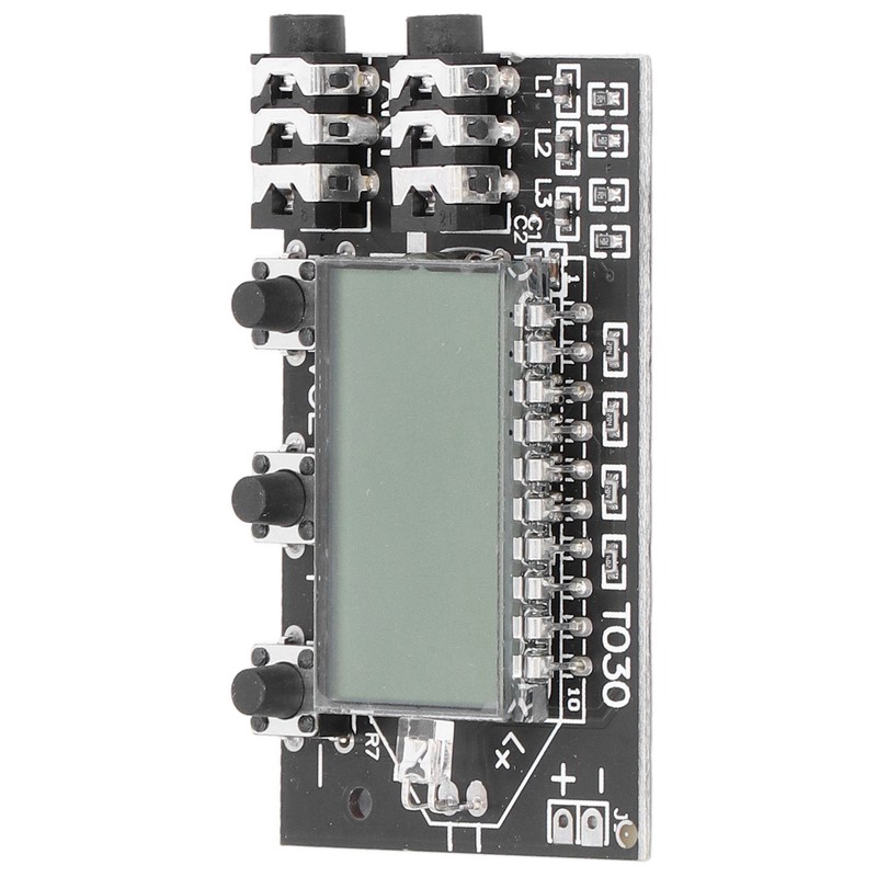 FM Transmitter Board Digital LCD 2 Channel 76MHz‑108MHz Stereo Audio