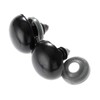 20Pcs Black Plastic Safety Eyes with Washers, Craft Eyes, for