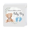 Second Ave Baby Boy Newborn Welcome Congratulations Blue Bear Square